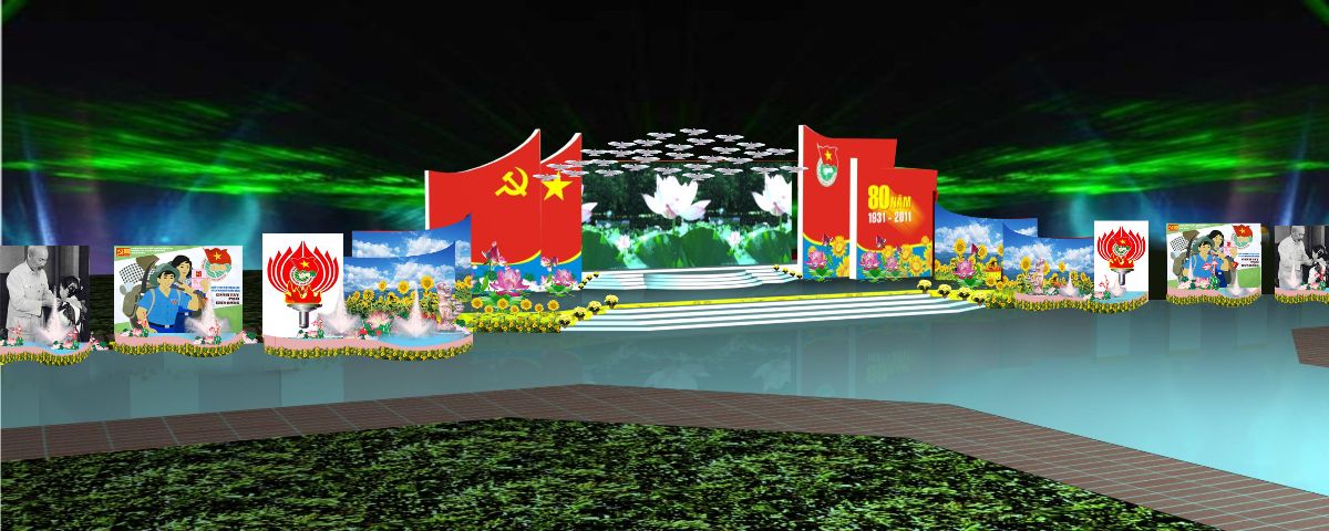 Sân khấu kỷ niệm ngày 26/3