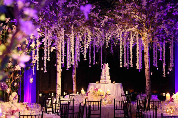 Hoa cưới sáng tạo cho không gian tiệc xa hoa