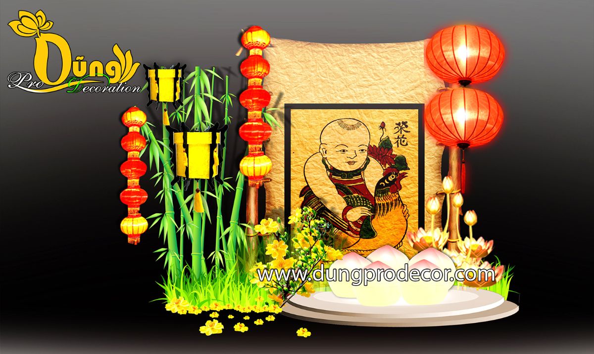 TRANG TRÍ LỄ HỘI, HỘI ĐÈN HOA, VÀ TẾT NGUYÊN TIÊU TẠI NHÀ VĂN HÓA Q.5