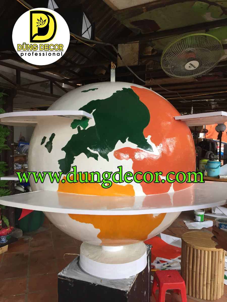 Mô hình mút xốp Quả địa cầu cho Công ty TNHH Sản xuất Thương mại Nguyễn Mộc